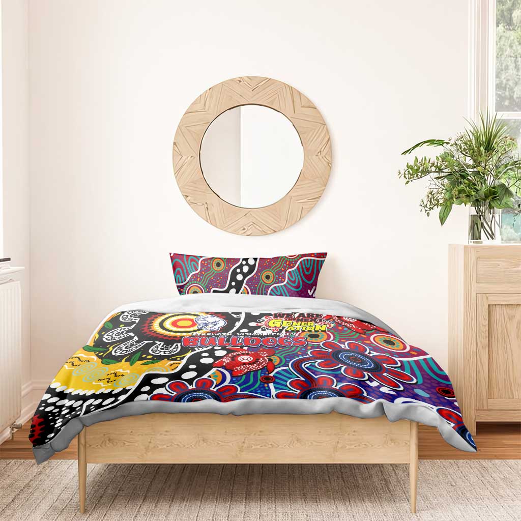 Bulldogs AFL Celebrating 50 Years of Naidoc Bedding Set NAIDOC Week 2025 Aboriginal