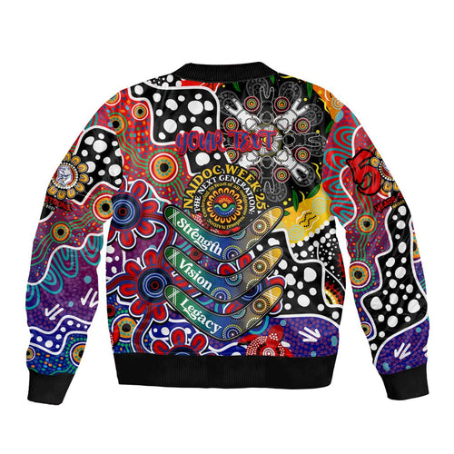 Personalised Bulldogs AFL Celebrating 50 Years of Naidoc Bomber Jacket NAIDOC Week 2025 Aboriginal