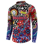 Personalised Bulldogs AFL Celebrating 50 Years of Naidoc Button Sweatshirt NAIDOC Week 2025 Aboriginal