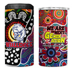 Bulldogs AFL Celebrating 50 Years of Naidoc 4 in 1 Can Cooler Tumbler NAIDOC Week 2025 Aboriginal