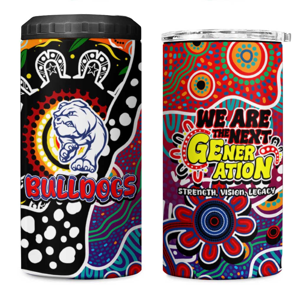 Bulldogs AFL Celebrating 50 Years of Naidoc 4 in 1 Can Cooler Tumbler NAIDOC Week 2025 Aboriginal