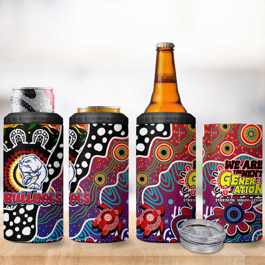 Bulldogs AFL Celebrating 50 Years of Naidoc 4 in 1 Can Cooler Tumbler NAIDOC Week 2025 Aboriginal
