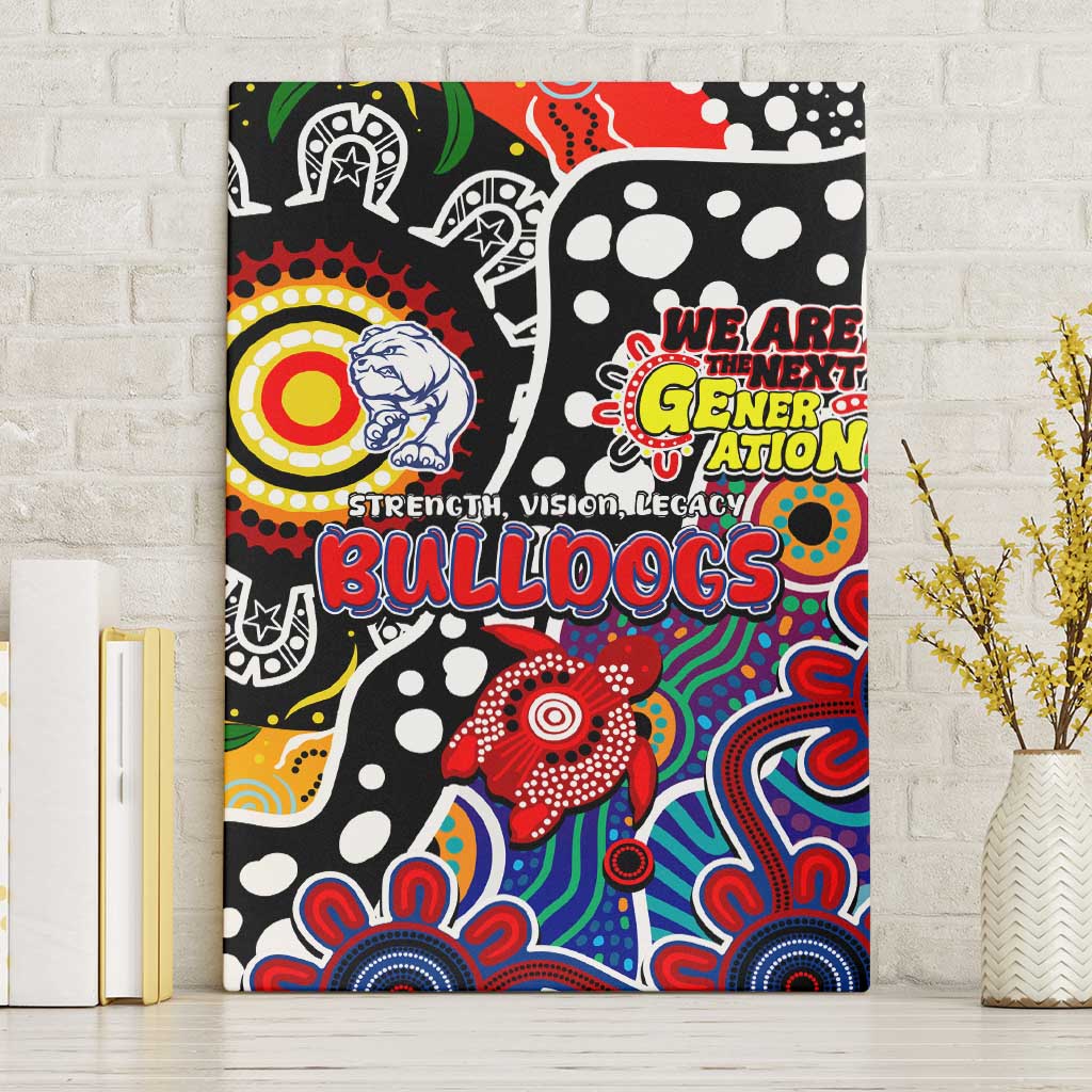 Bulldogs AFL Celebrating 50 Years of Naidoc Canvas Wall Art NAIDOC Week 2025 Aboriginal