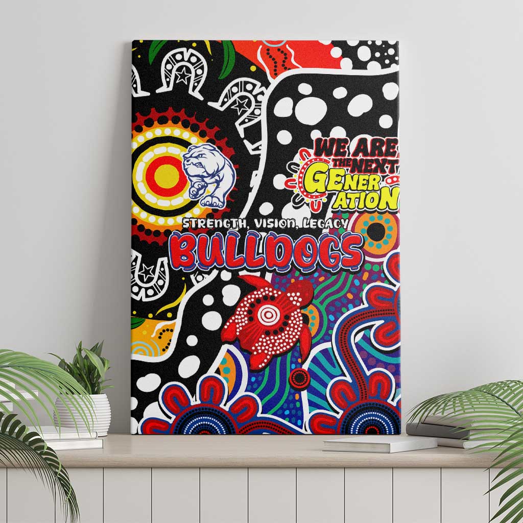 Bulldogs AFL Celebrating 50 Years of Naidoc Canvas Wall Art NAIDOC Week 2025 Aboriginal