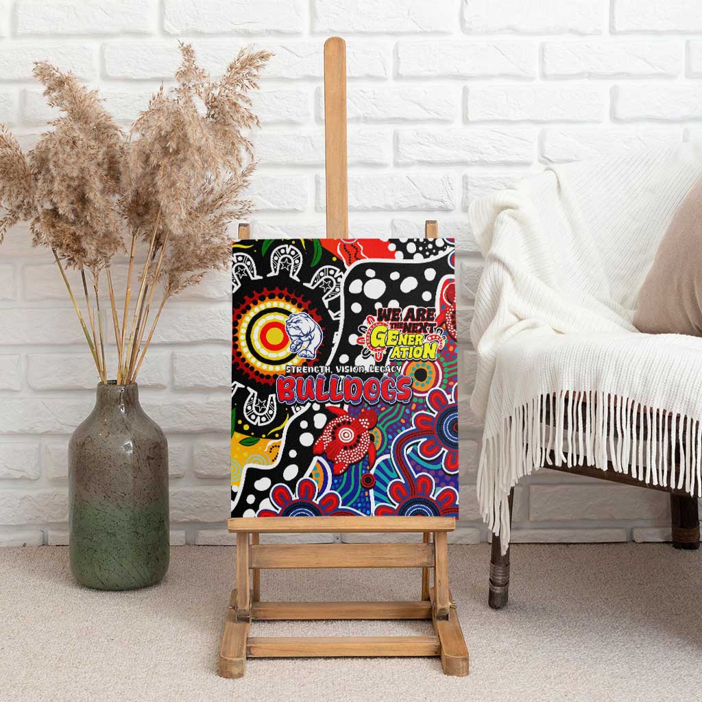 Bulldogs AFL Celebrating 50 Years of Naidoc Canvas Wall Art NAIDOC Week 2025 Aboriginal