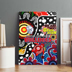 Bulldogs AFL Celebrating 50 Years of Naidoc Canvas Wall Art NAIDOC Week 2025 Aboriginal