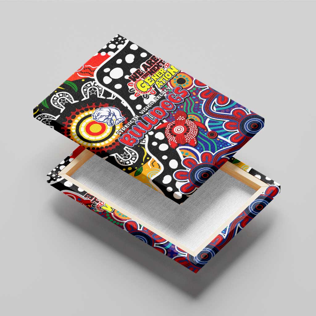 Bulldogs AFL Celebrating 50 Years of Naidoc Canvas Wall Art NAIDOC Week 2025 Aboriginal