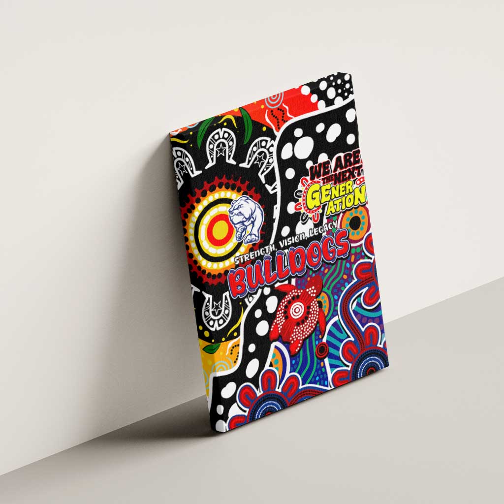 Bulldogs AFL Celebrating 50 Years of Naidoc Canvas Wall Art NAIDOC Week 2025 Aboriginal
