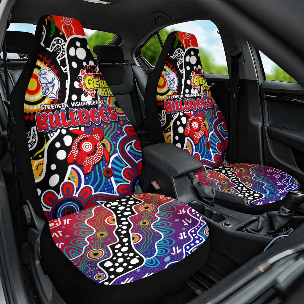 Bulldogs AFL Celebrating 50 Years of Naidoc Car Seat Cover NAIDOC Week 2025 Aboriginal