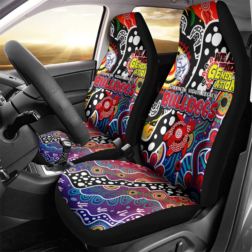 Bulldogs AFL Celebrating 50 Years of Naidoc Car Seat Cover NAIDOC Week 2025 Aboriginal