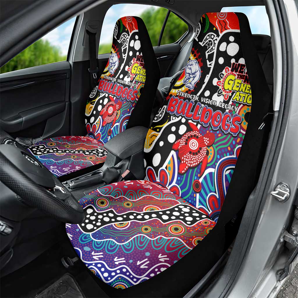 Bulldogs AFL Celebrating 50 Years of Naidoc Car Seat Cover NAIDOC Week 2025 Aboriginal