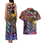Personalised Bulldogs AFL Celebrating 50 Years of Naidoc Couples Matching Tank Maxi Dress and Hawaiian Shirt NAIDOC Week 2025 Aboriginal
