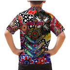 Personalised Bulldogs AFL Celebrating 50 Years of Naidoc Family Matching Mermaid Dress and Hawaiian Shirt NAIDOC Week 2025 Aboriginal