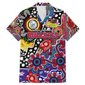 Personalised Bulldogs AFL Celebrating 50 Years of Naidoc Family Matching Mermaid Dress and Hawaiian Shirt NAIDOC Week 2025 Aboriginal