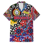 Personalised Bulldogs AFL Celebrating 50 Years of Naidoc Family Matching Mermaid Dress and Hawaiian Shirt NAIDOC Week 2025 Aboriginal