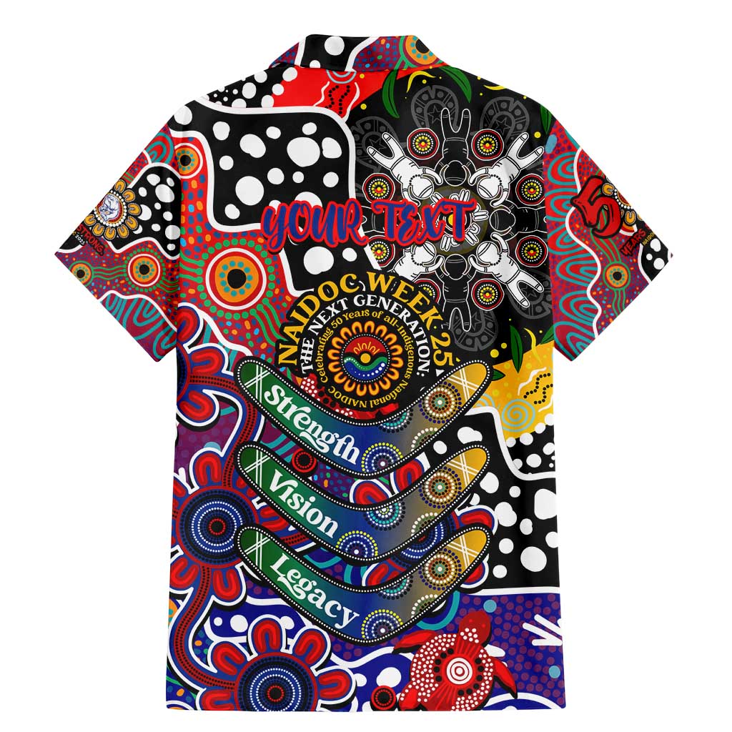 Personalised Bulldogs AFL Celebrating 50 Years of Naidoc Family Matching Mermaid Dress and Hawaiian Shirt NAIDOC Week 2025 Aboriginal