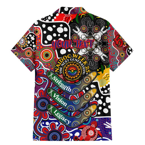 Personalised Bulldogs AFL Celebrating 50 Years of Naidoc Family Matching Mermaid Dress and Hawaiian Shirt NAIDOC Week 2025 Aboriginal