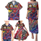 Personalised Bulldogs AFL Celebrating 50 Years of Naidoc Family Matching Puletasi and Hawaiian Shirt NAIDOC Week 2025 Aboriginal