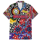 Personalised Bulldogs AFL Celebrating 50 Years of Naidoc Family Matching Puletasi and Hawaiian Shirt NAIDOC Week 2025 Aboriginal