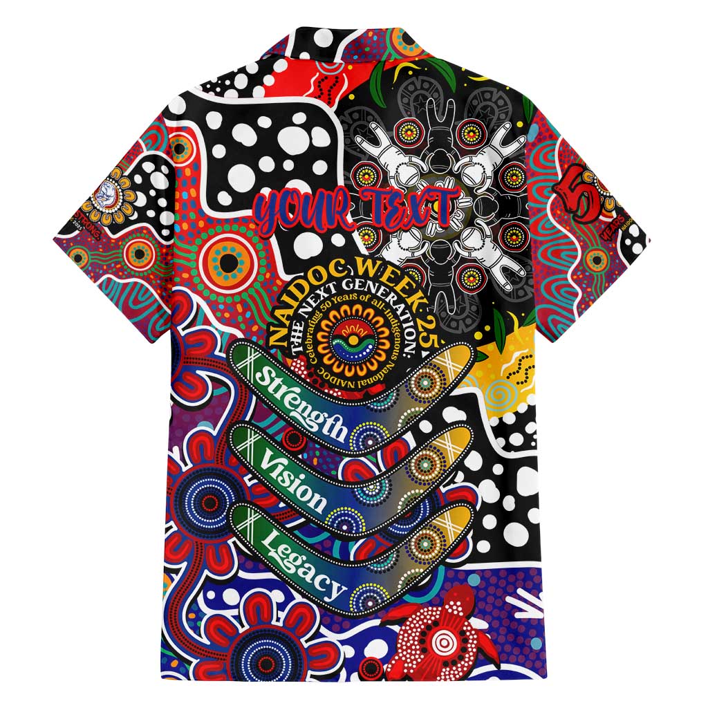Personalised Bulldogs AFL Celebrating 50 Years of Naidoc Family Matching Summer Maxi Dress and Hawaiian Shirt NAIDOC Week 2025 Aboriginal