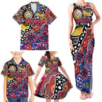 Personalised Bulldogs AFL Celebrating 50 Years of Naidoc Family Matching Tank Maxi Dress and Hawaiian Shirt NAIDOC Week 2025 Aboriginal