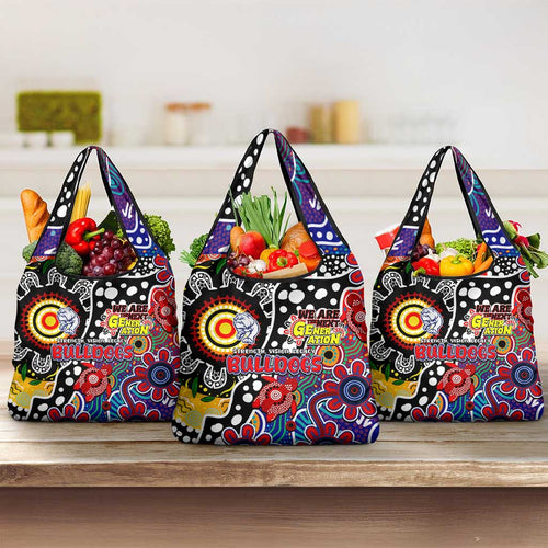 Bulldogs AFL Celebrating 50 Years of Naidoc Grocery Bag NAIDOC Week 2025 Aboriginal