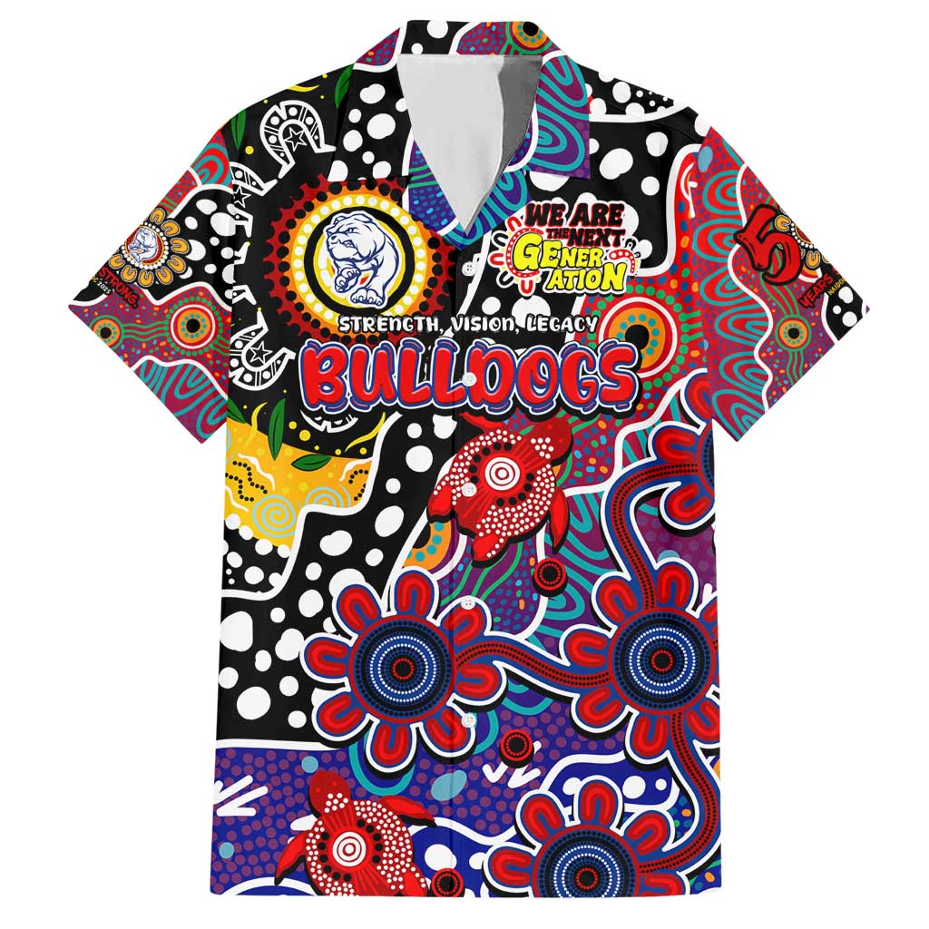 Personalised Bulldogs AFL Celebrating 50 Years of Naidoc Hawaiian Shirt NAIDOC Week 2025 Aboriginal