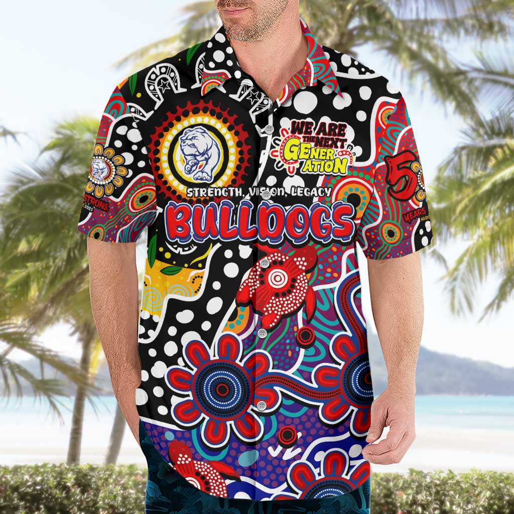 Personalised Bulldogs AFL Celebrating 50 Years of Naidoc Hawaiian Shirt NAIDOC Week 2025 Aboriginal