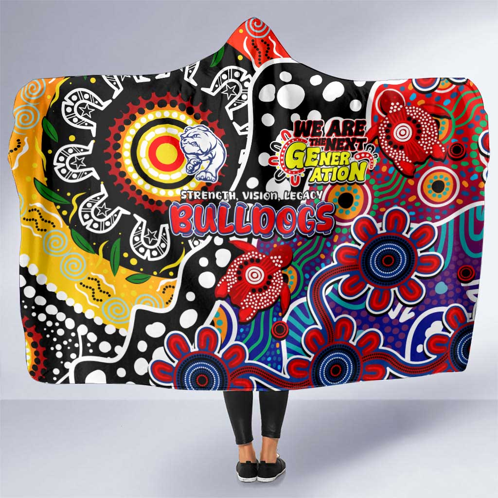 Bulldogs AFL Celebrating 50 Years of Naidoc Hooded Blanket NAIDOC Week 2025 Aboriginal