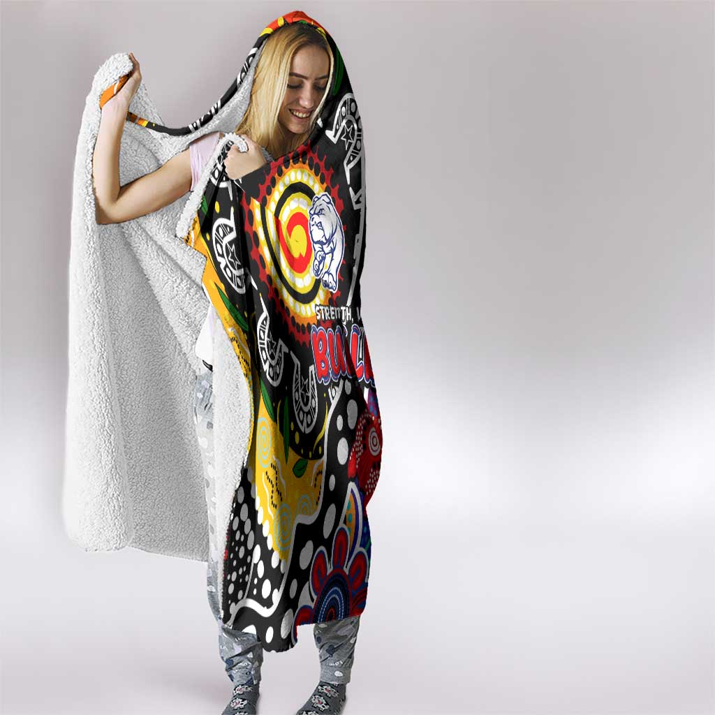 Bulldogs AFL Celebrating 50 Years of Naidoc Hooded Blanket NAIDOC Week 2025 Aboriginal