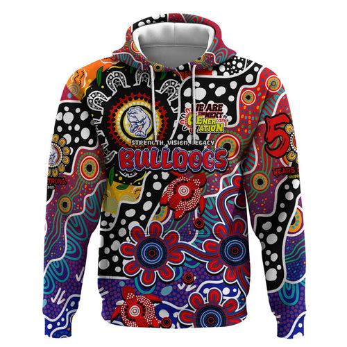 Personalised Bulldogs AFL Celebrating 50 Years of Naidoc Hoodie NAIDOC Week 2025 Aboriginal