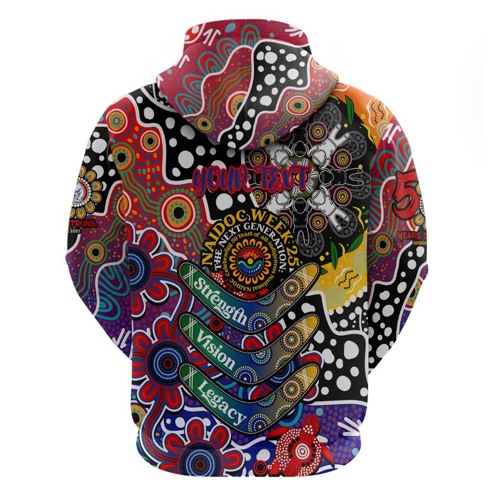 Personalised Bulldogs AFL Celebrating 50 Years of Naidoc Hoodie NAIDOC Week 2025 Aboriginal