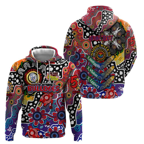 Personalised Bulldogs AFL Celebrating 50 Years of Naidoc Hoodie NAIDOC Week 2025 Aboriginal