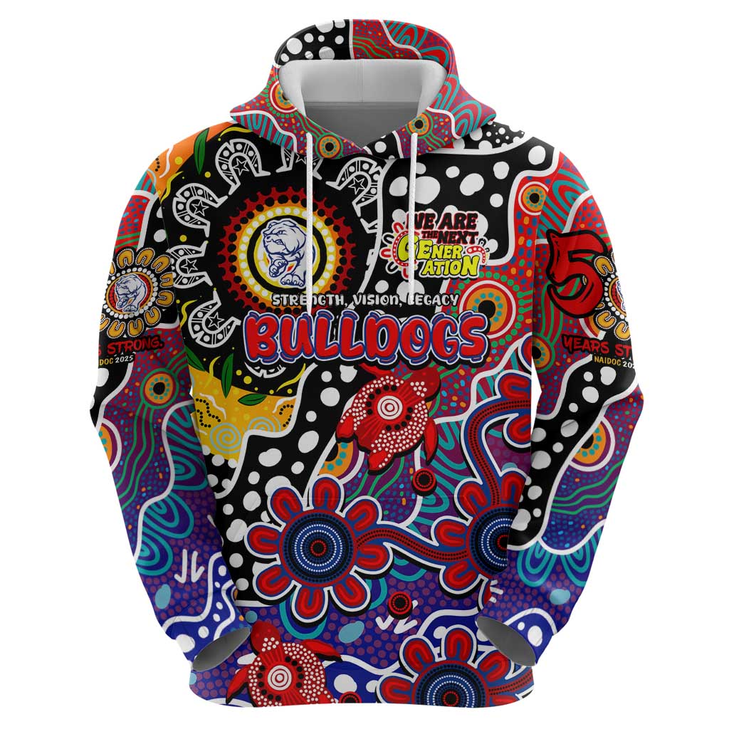 Personalised Bulldogs AFL Celebrating 50 Years of Naidoc Hoodie NAIDOC Week 2025 Aboriginal
