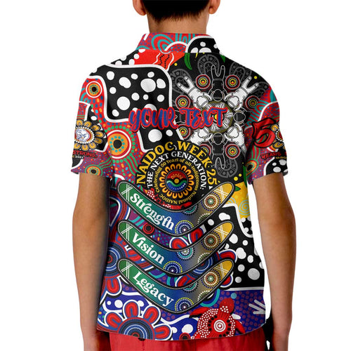 Personalised Bulldogs AFL Celebrating 50 Years of Naidoc Kid Polo Shirt NAIDOC Week 2025 Aboriginal
