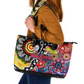 Bulldogs AFL Celebrating 50 Years of Naidoc Leather Tote Bag NAIDOC Week 2025 Aboriginal