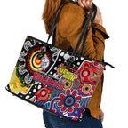 Bulldogs AFL Celebrating 50 Years of Naidoc Leather Tote Bag NAIDOC Week 2025 Aboriginal