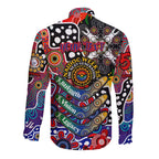 Personalised Bulldogs AFL Celebrating 50 Years of Naidoc Long Sleeve Button Shirt NAIDOC Week 2025 Aboriginal