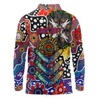 Personalised Bulldogs AFL Celebrating 50 Years of Naidoc Long Sleeve Polo Shirt NAIDOC Week 2025 Aboriginal