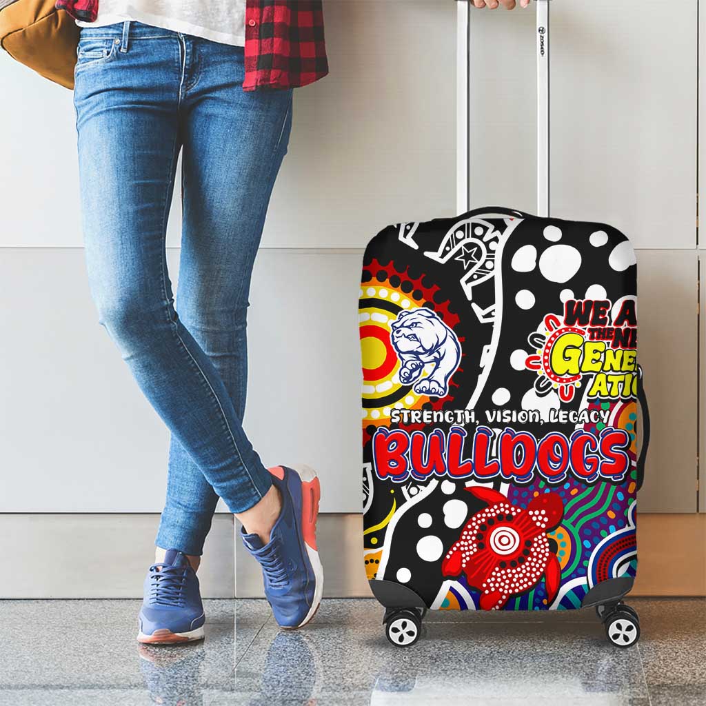 Bulldogs AFL Celebrating 50 Years of Naidoc Luggage Cover NAIDOC Week 2025 Aboriginal