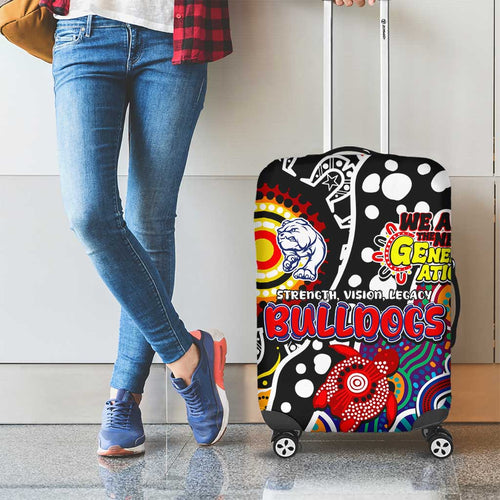 Bulldogs AFL Celebrating 50 Years of Naidoc Luggage Cover NAIDOC Week 2025 Aboriginal