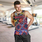 Personalised Bulldogs AFL Celebrating 50 Years of Naidoc Men Tank Top NAIDOC Week 2025 Aboriginal