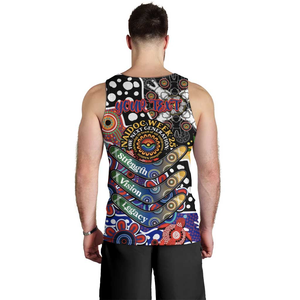 Personalised Bulldogs AFL Celebrating 50 Years of Naidoc Men Tank Top NAIDOC Week 2025 Aboriginal