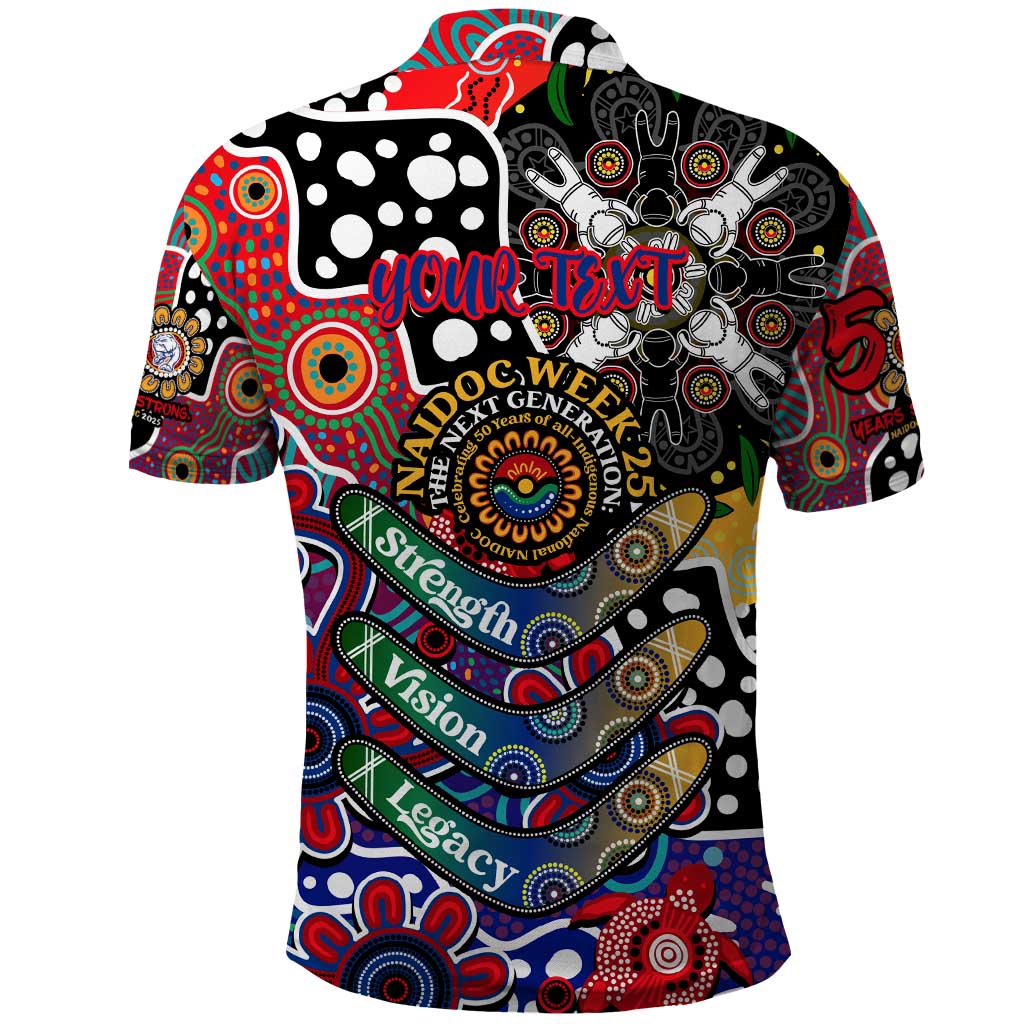 Personalised Bulldogs AFL Celebrating 50 Years of Naidoc Polo Shirt NAIDOC Week 2025 Aboriginal