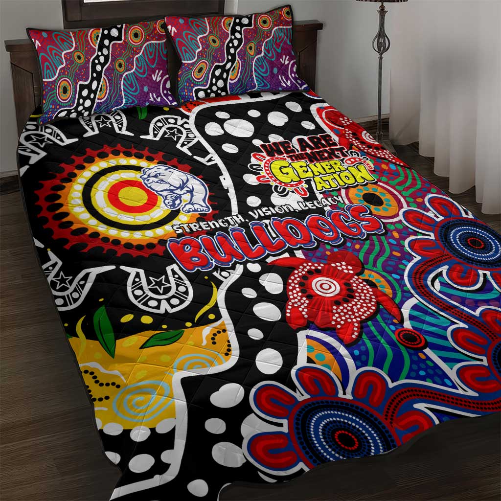 Bulldogs AFL Celebrating 50 Years of Naidoc Quilt Bed Set NAIDOC Week 2025 Aboriginal