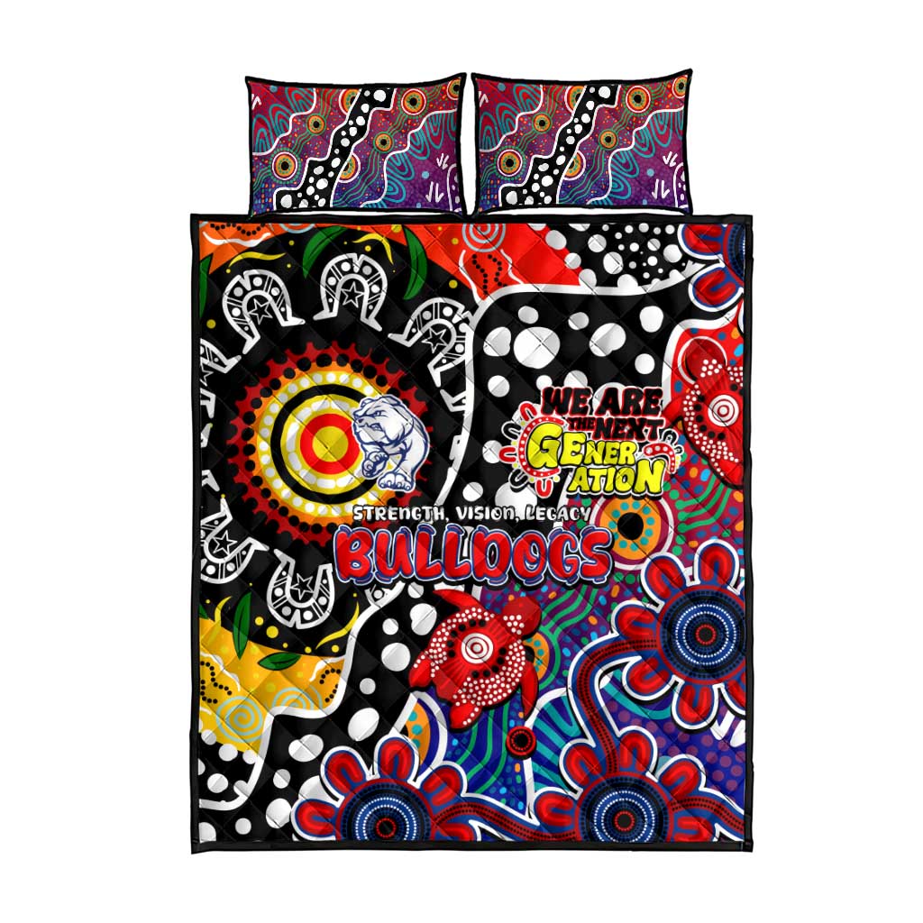 Bulldogs AFL Celebrating 50 Years of Naidoc Quilt Bed Set NAIDOC Week 2025 Aboriginal