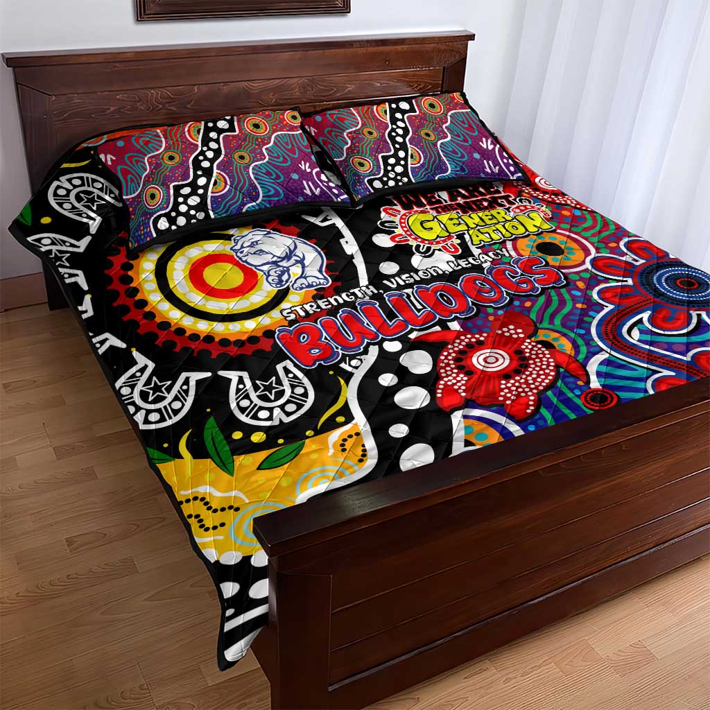 Bulldogs AFL Celebrating 50 Years of Naidoc Quilt Bed Set NAIDOC Week 2025 Aboriginal