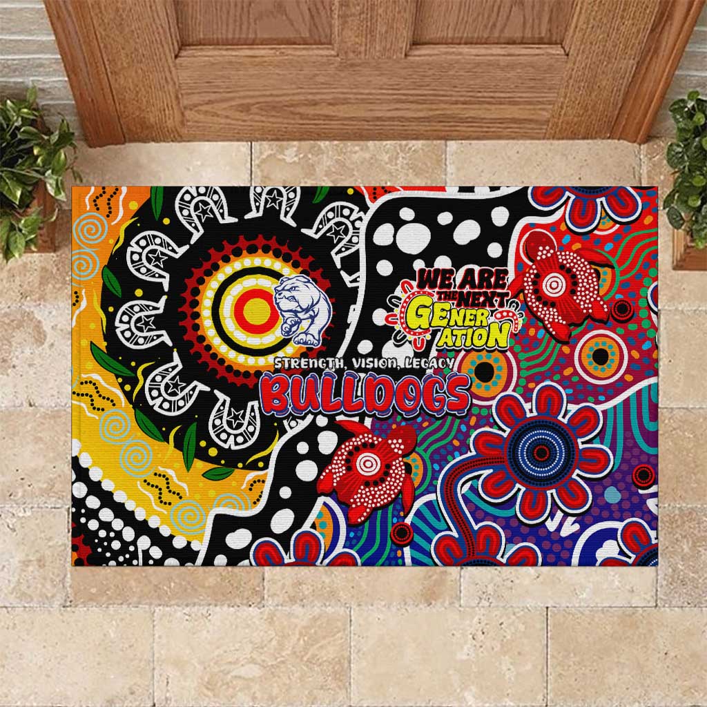 Bulldogs AFL Celebrating 50 Years of Naidoc Rubber Doormat NAIDOC Week 2025 Aboriginal