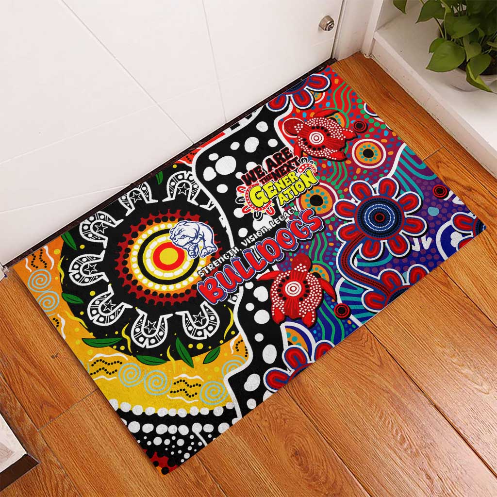 Bulldogs AFL Celebrating 50 Years of Naidoc Rubber Doormat NAIDOC Week 2025 Aboriginal