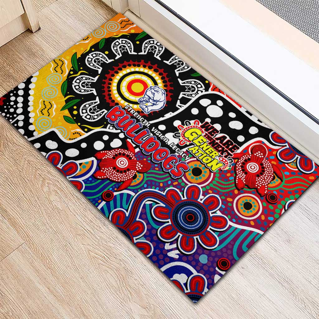 Bulldogs AFL Celebrating 50 Years of Naidoc Rubber Doormat NAIDOC Week 2025 Aboriginal